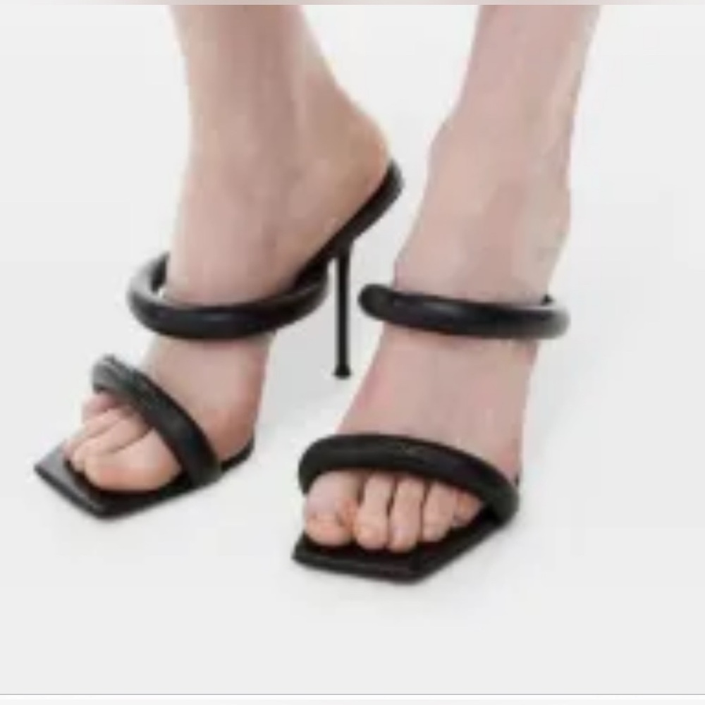 Alexander Wang Black Strappy Heels